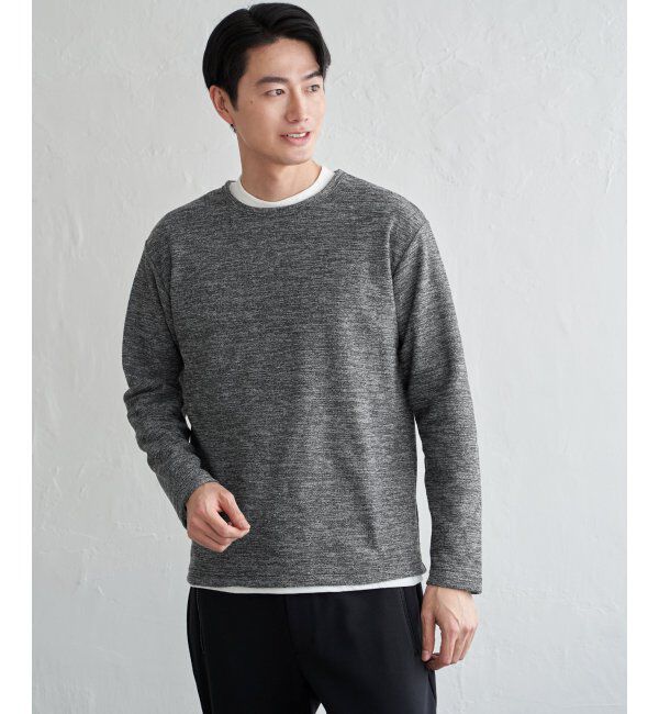 ikka「メランジ裏起毛インナーセット」|パーカー|