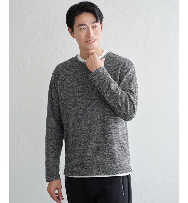 ikka「メランジ裏起毛インナーセット」|パーカー|