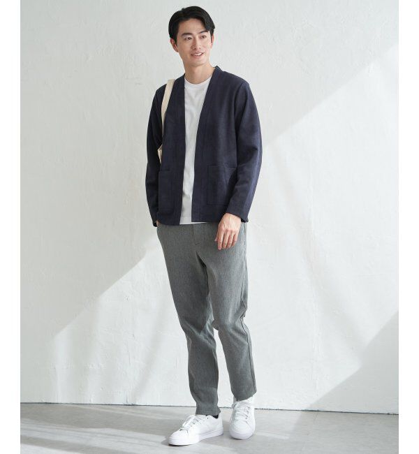 ikka「スエードカーデインナーセット」|カーディガン|