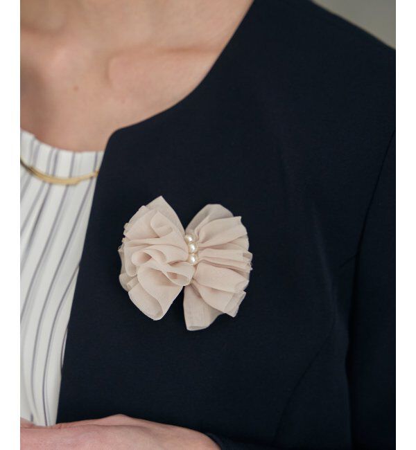 ikka「フラワーコサージュ A」|その他|ベージュ