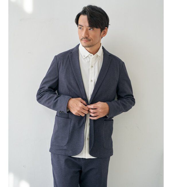 IKKA LOUNGE「【セットアップ対応】GOKU楽ワークライトデニムジャケット」|テーラードジャケット|