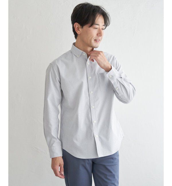 ikka「イージーケアソフトOXスイスカラーボタンダウンシャツ」|シャツ・ブラウス|