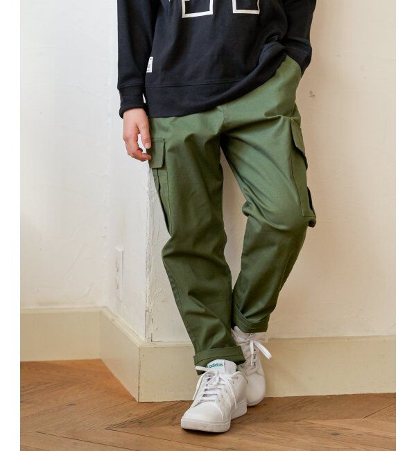 ikka kids「フェイクベルト付きゆるテーパードパンツ（120~160cm）」|その他|