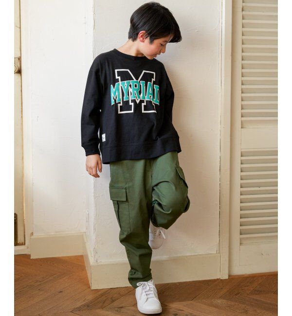 ikka kids「フェイクベルト付きゆるテーパードパンツ（120~160cm）」|その他|