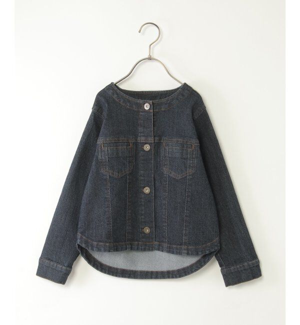 ikka kids「【親子コーデ】ストレッチノーカラーGジャン（110~160cm）」|その他|