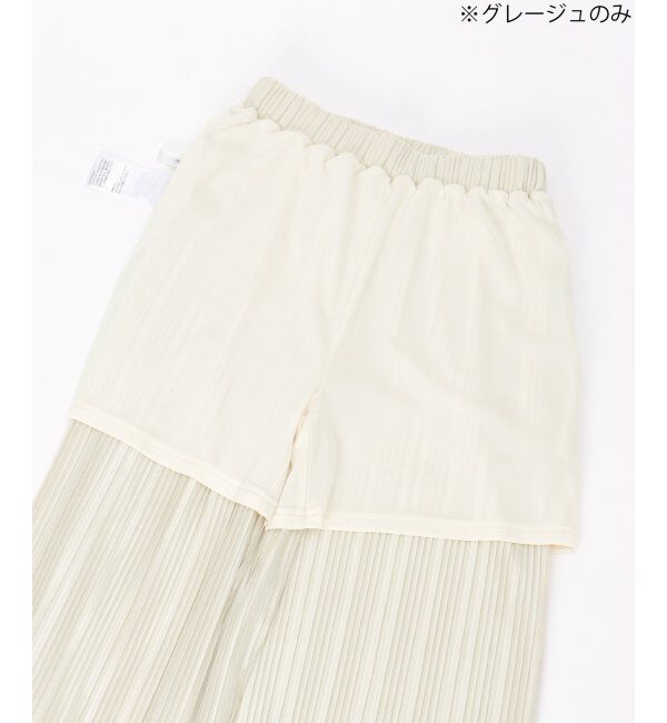 ikka kids「LKカットプリーツワイドパンツ」|その他|