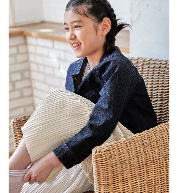 ikka kids「LKカットプリーツワイドパンツ」|その他|