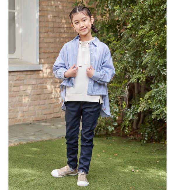ikka kids「【親子コーデ】ドロストロングテールシャツ（120~160cm）」|シャツ・ブラウス|
