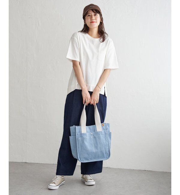 ikka「冷感コットン半袖ポケットTシャツ」|Tシャツ・カットソー|