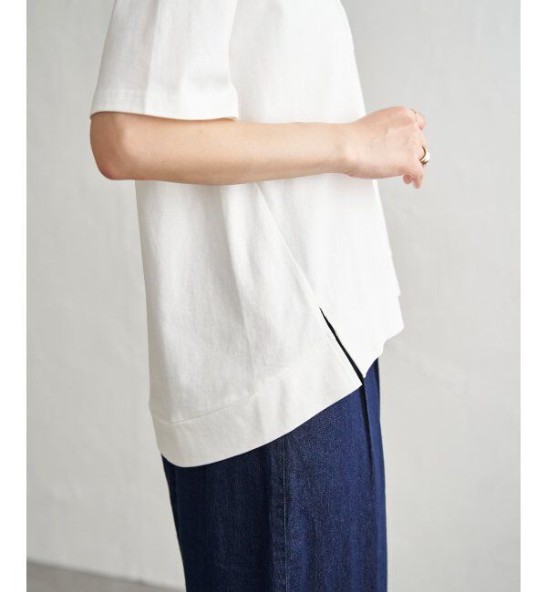 ikka「冷感コットン半袖ポケットTシャツ」|Tシャツ・カットソー|