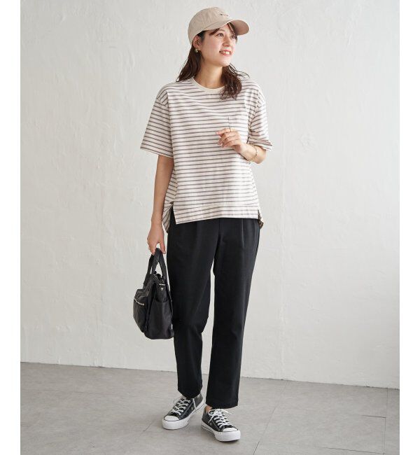 ikka「冷感コットン半袖ポケットTシャツ」|Tシャツ・カットソー|