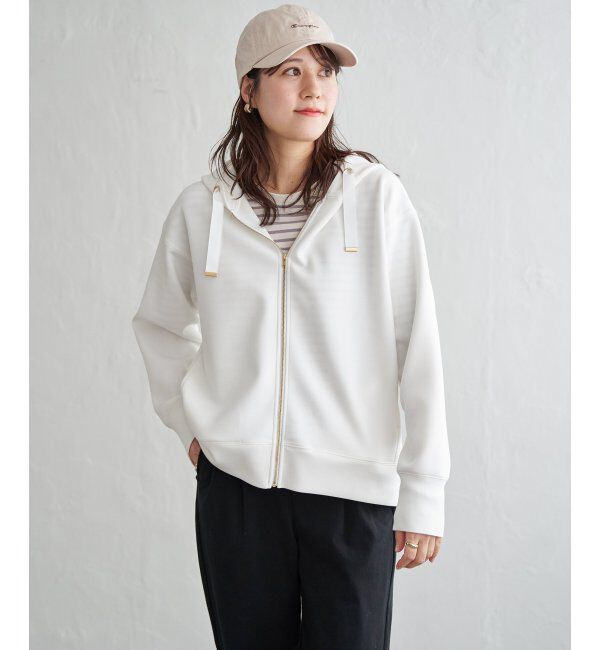 ikka「GOKU楽カノコダンボールパーカ」|パーカー|オフホワイト