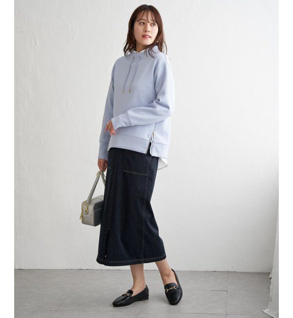 ikka「【雑誌InRed4月号掲載】GOKU楽カノコダンボールプルオーバー【親子コーデ】」|パーカー|