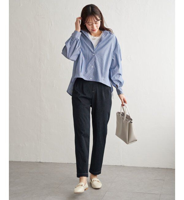 ikka「【雑誌InRed4月号掲載】ドロストロングテールシャツ【親子コーデ】」|シャツ・ブラウス|