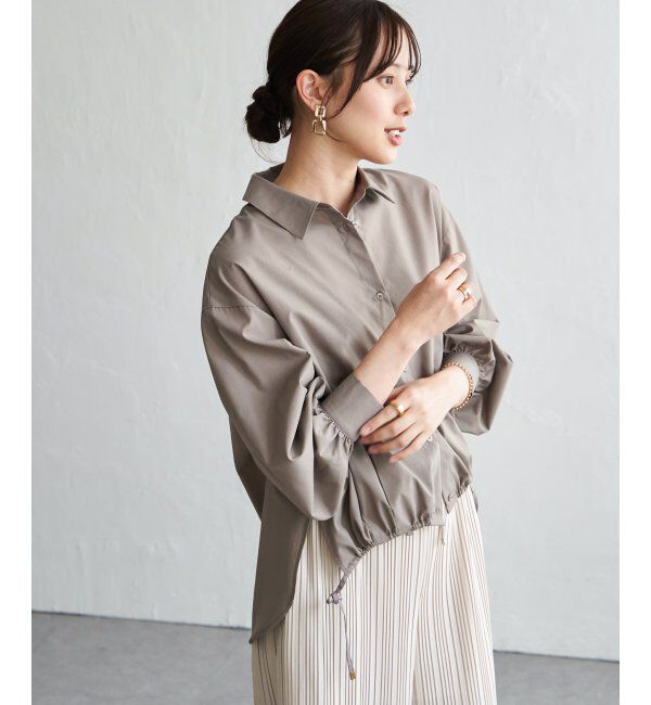 ikka「【雑誌InRed4月号掲載】ドロストロングテールシャツ【親子コーデ】」|シャツ・ブラウス|