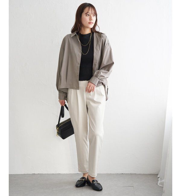 ikka「【雑誌InRed4月号掲載】ドロストロングテールシャツ【親子コーデ】」|シャツ・ブラウス|