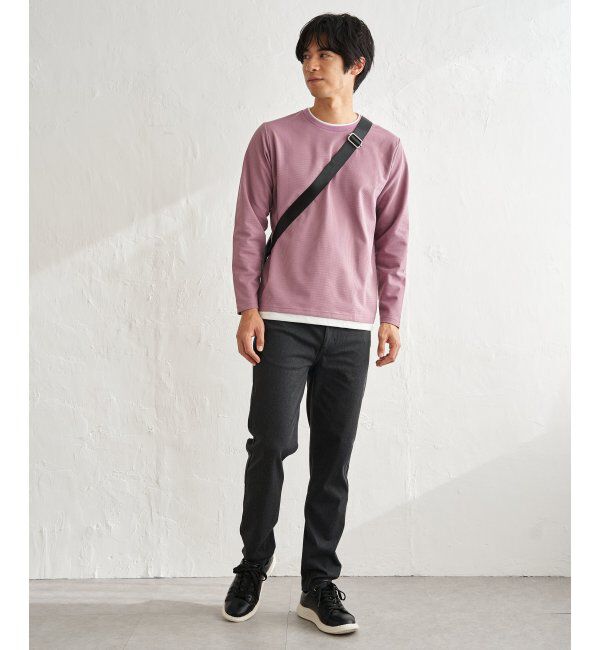 ikka「【雑誌MonoMax4月号掲載】速乾ピケレイヤードロンT「小泉孝太郎さん着用モデル」」|Tシャツ・カットソー|