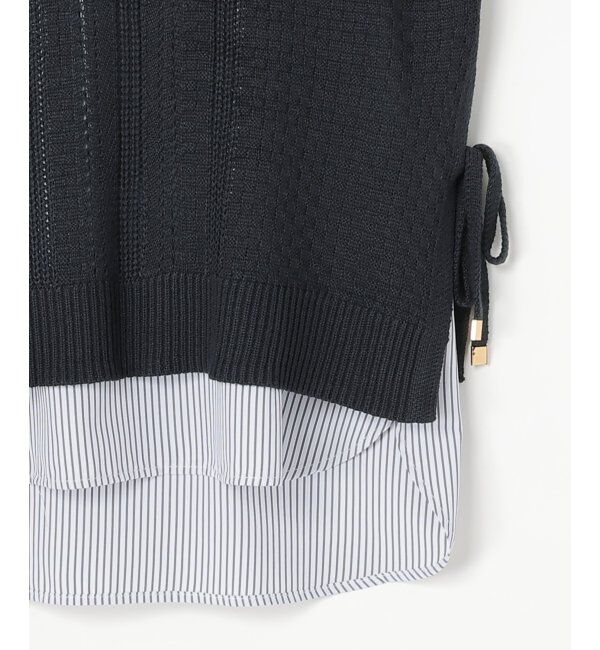 ikka「【雑誌InRed4月号掲載】ニットベストブラウスセット【2点セット】」|シャツ・ブラウス|