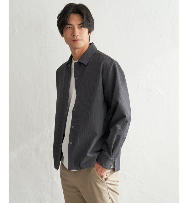 ikka「イージケアサッカースナップシャウター」|ブルゾン・スタジャン|