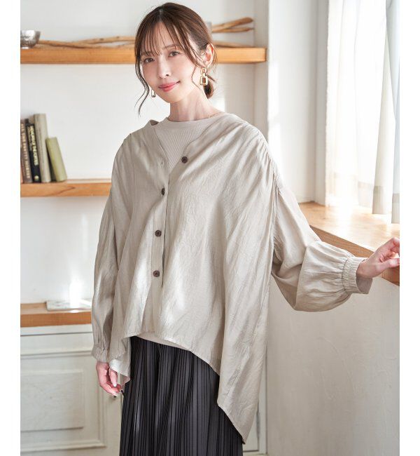 ikka「Ｖエリシャーディガン」|シャツ・ブラウス|