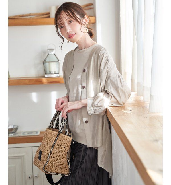 ikka「Ｖエリシャーディガン」|シャツ・ブラウス|
