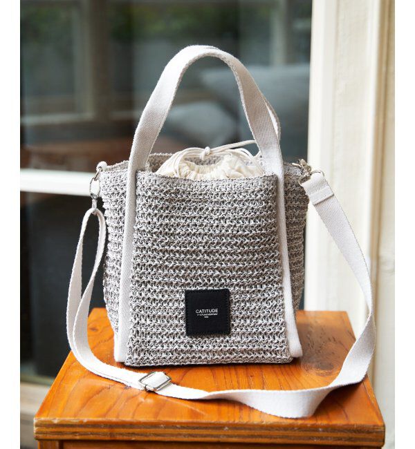 ikka「雑材パイピングトートバッグ」|その他|