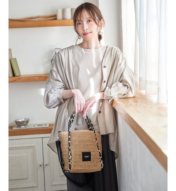 ikka「雑材パイピングトートバッグ」|その他|