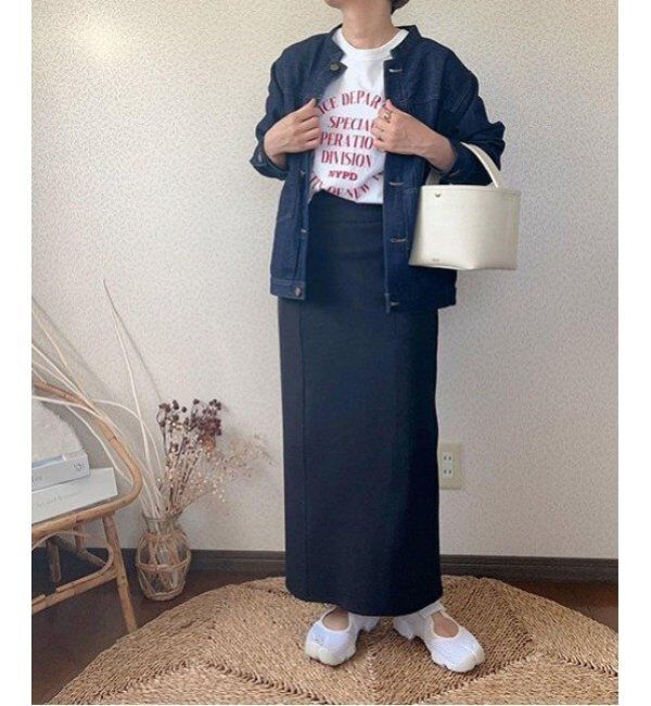 Lbc with Life「ＬＢＣデニムノーカラージャケット」|ブルゾン・スタジャン|