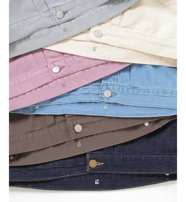 Lbc with Life「ＬＢＣデニムノーカラージャケット」|ブルゾン・スタジャン|