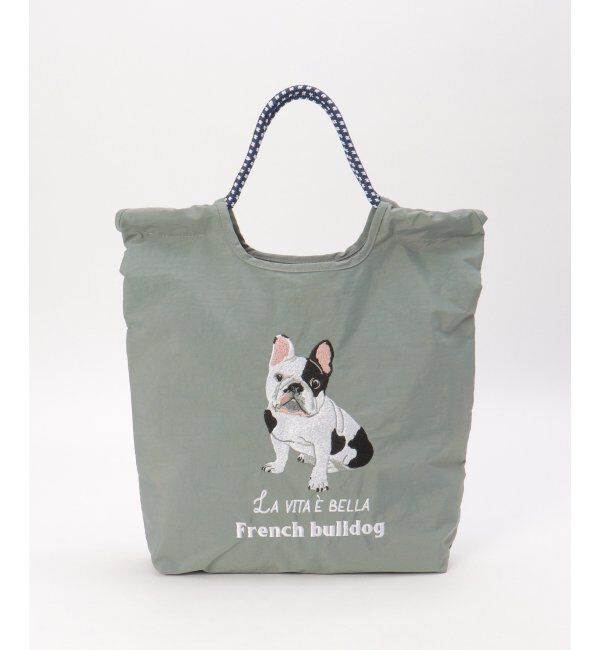 Lbc with Life「アニマル刺繍コードトートバッグ」|その他|ライトグレー