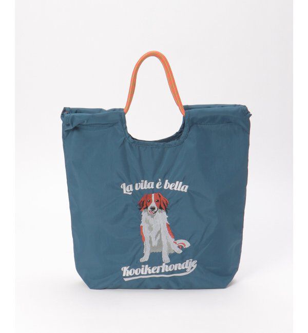 Lbc with Life「アニマル刺繍コードトートバッグ」|その他|ネイビーブルー