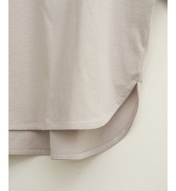 Lbc with Life「シルケット裾ラウンド袖切り替えTシャツ」|Tシャツ・カットソー|