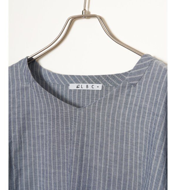 Lbc with Life「コットンPU袖ロールアップブラウス」|シャツ・ブラウス|