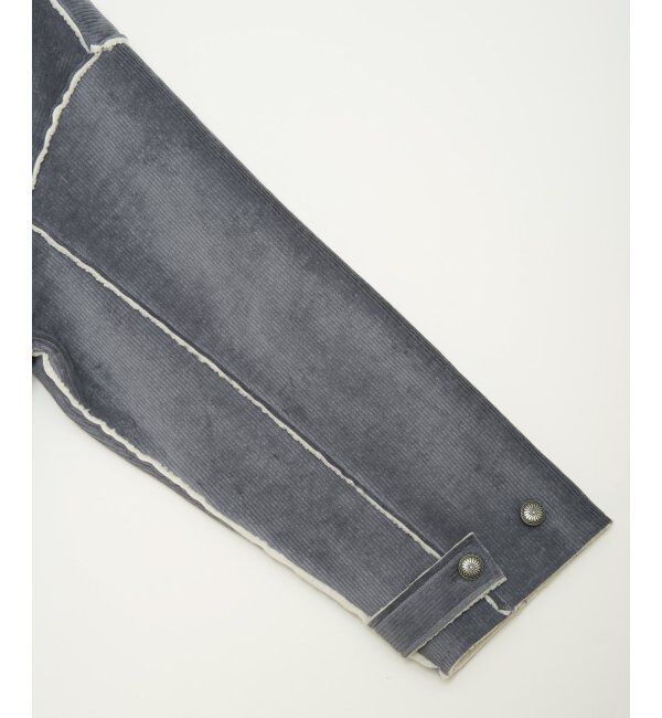 Lbc with Life「ボアコーデュロイリバーシブル襟付きジャケット」|ブルゾン・スタジャン|