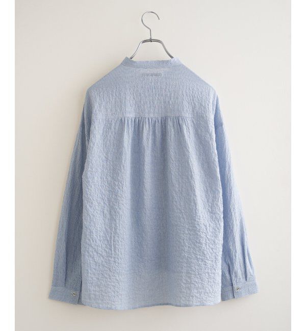 Lbc with Life「オーガニックコットンバンドカラーシャツ」|シャツ・ブラウス|