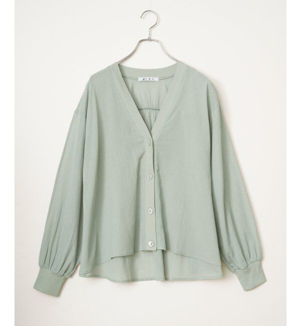 Lbc with Life「シアーシャツカーディガン」|ブルゾン・スタジャン|
