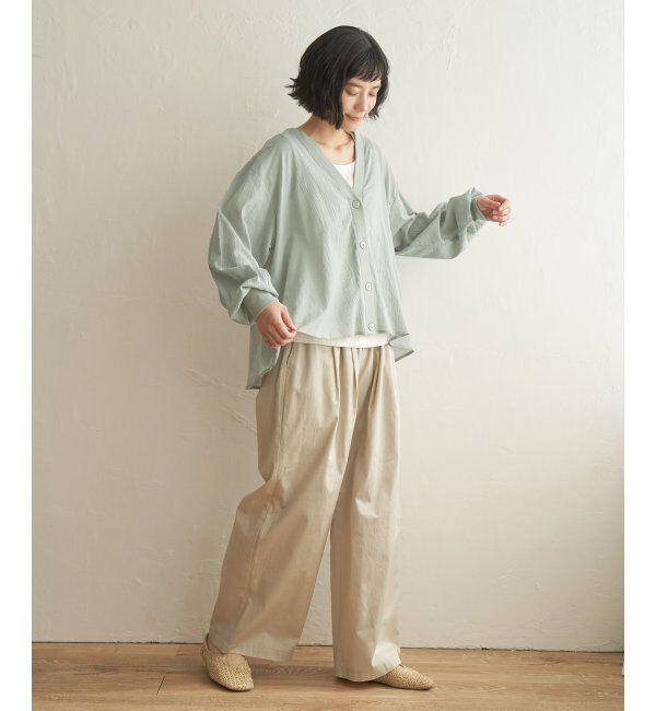 Lbc with Life「シアーシャツカーディガン」|ブルゾン・スタジャン|