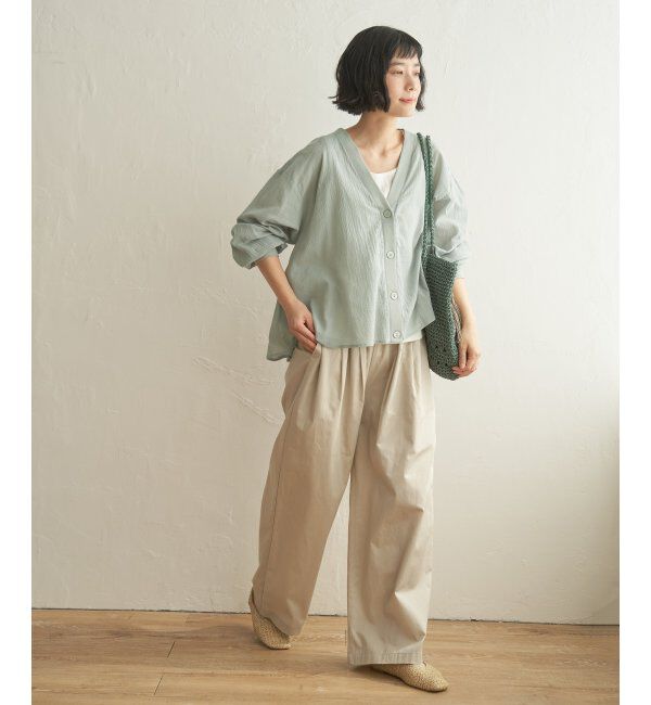 Lbc with Life「シアーシャツカーディガン」|ブルゾン・スタジャン|