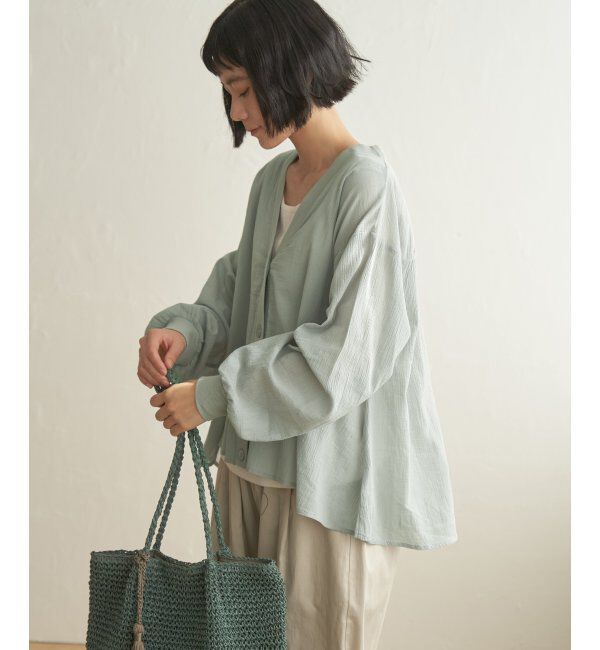 Lbc with Life「シアーシャツカーディガン」|ブルゾン・スタジャン|