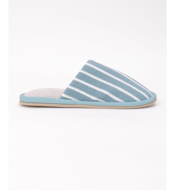 Lbc with Life「パイルスリッパ ボーダー」|ルームシューズ|