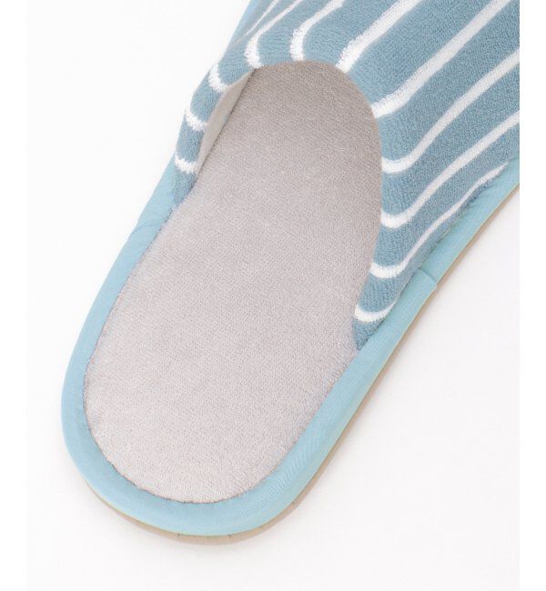 Lbc with Life「パイルスリッパ ボーダー」|ルームシューズ|