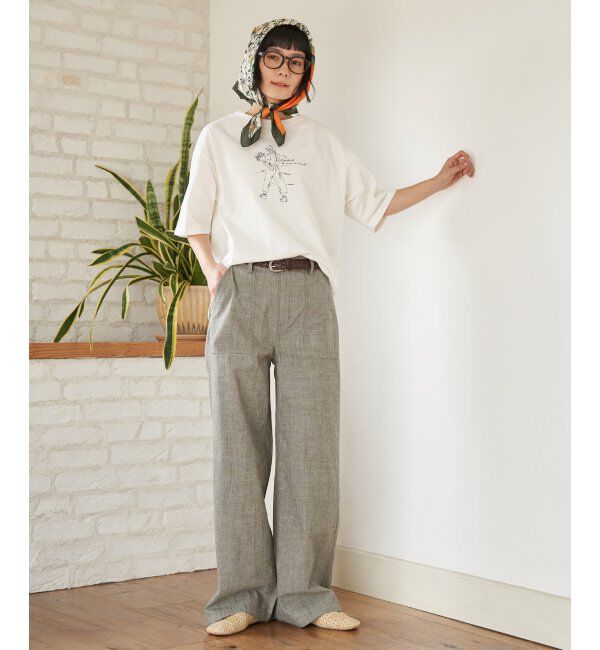 Lbc with Life「GirlプリントビッグTシャツ」|Tシャツ・カットソー|