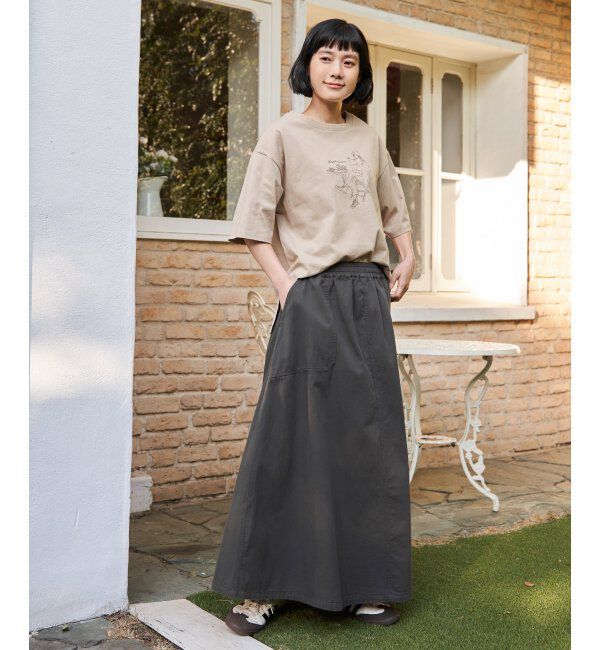 Lbc with Life「GirlプリントビッグTシャツ」|Tシャツ・カットソー|