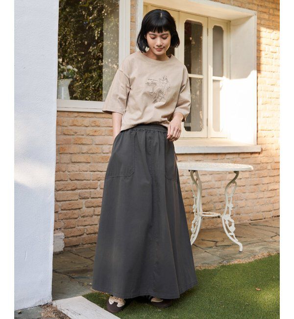 Lbc with Life「GirlプリントビッグTシャツ」|Tシャツ・カットソー|