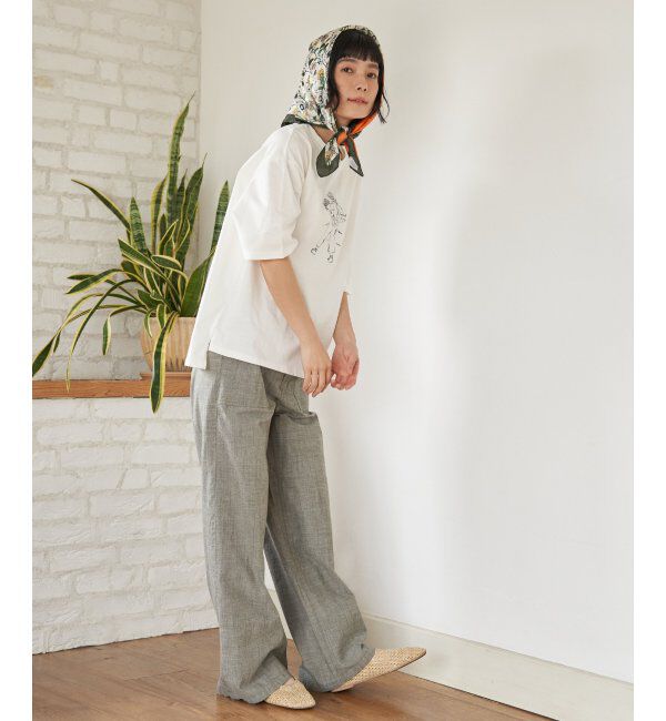 Lbc with Life「GirlプリントビッグTシャツ」|Tシャツ・カットソー|