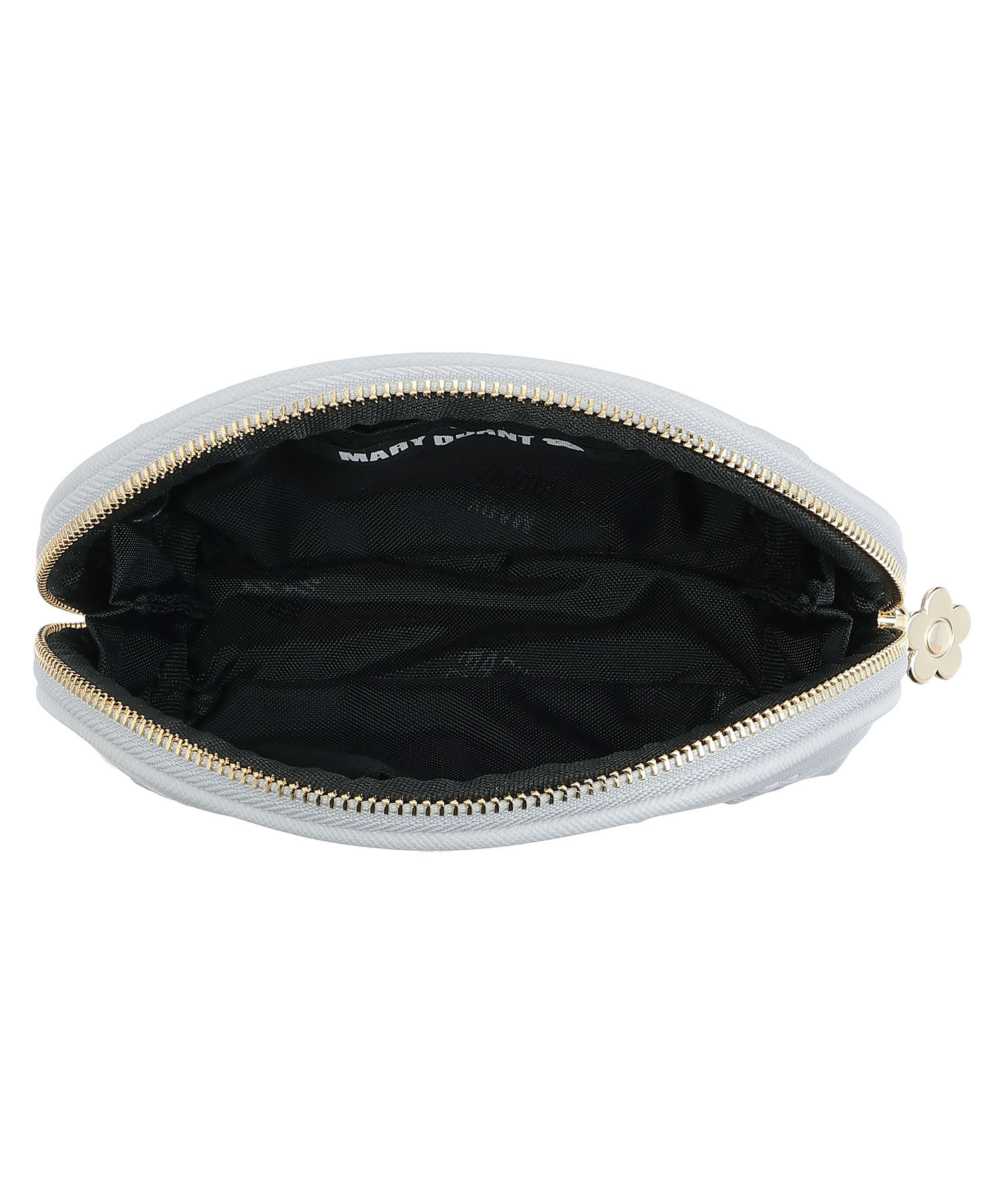 MARY QUANT「シンプルエンボスデイジーラウンドポーチ」|ポーチ|