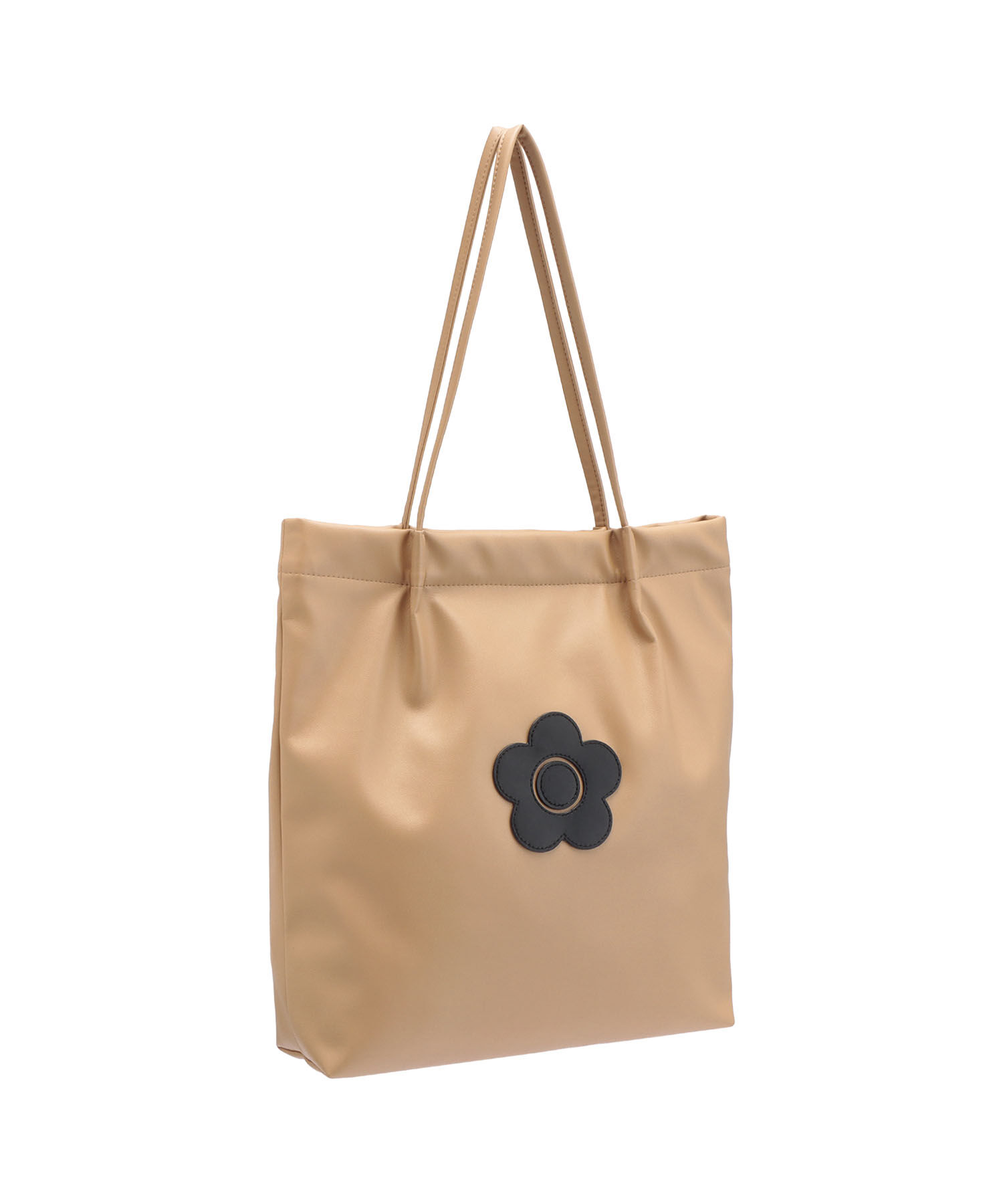 MARY QUANT「デイジーパッチソフト トート」|トートバッグ|ベージュ