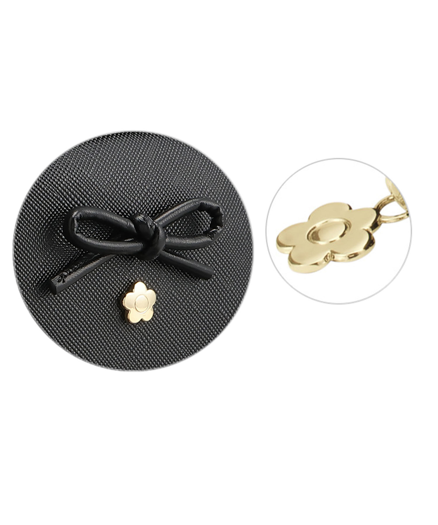 MARY QUANT「サフィアーノリボン ラウンドポーチ」|ポーチ|