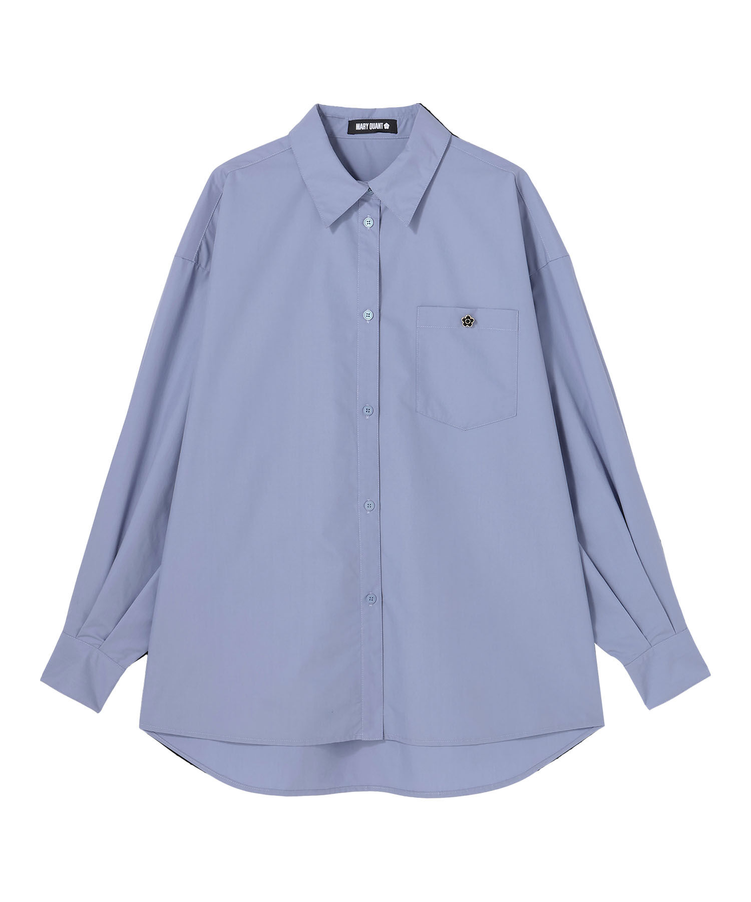 MARY QUANT「バックロゴシャツ ブラウス」|カーディガン|