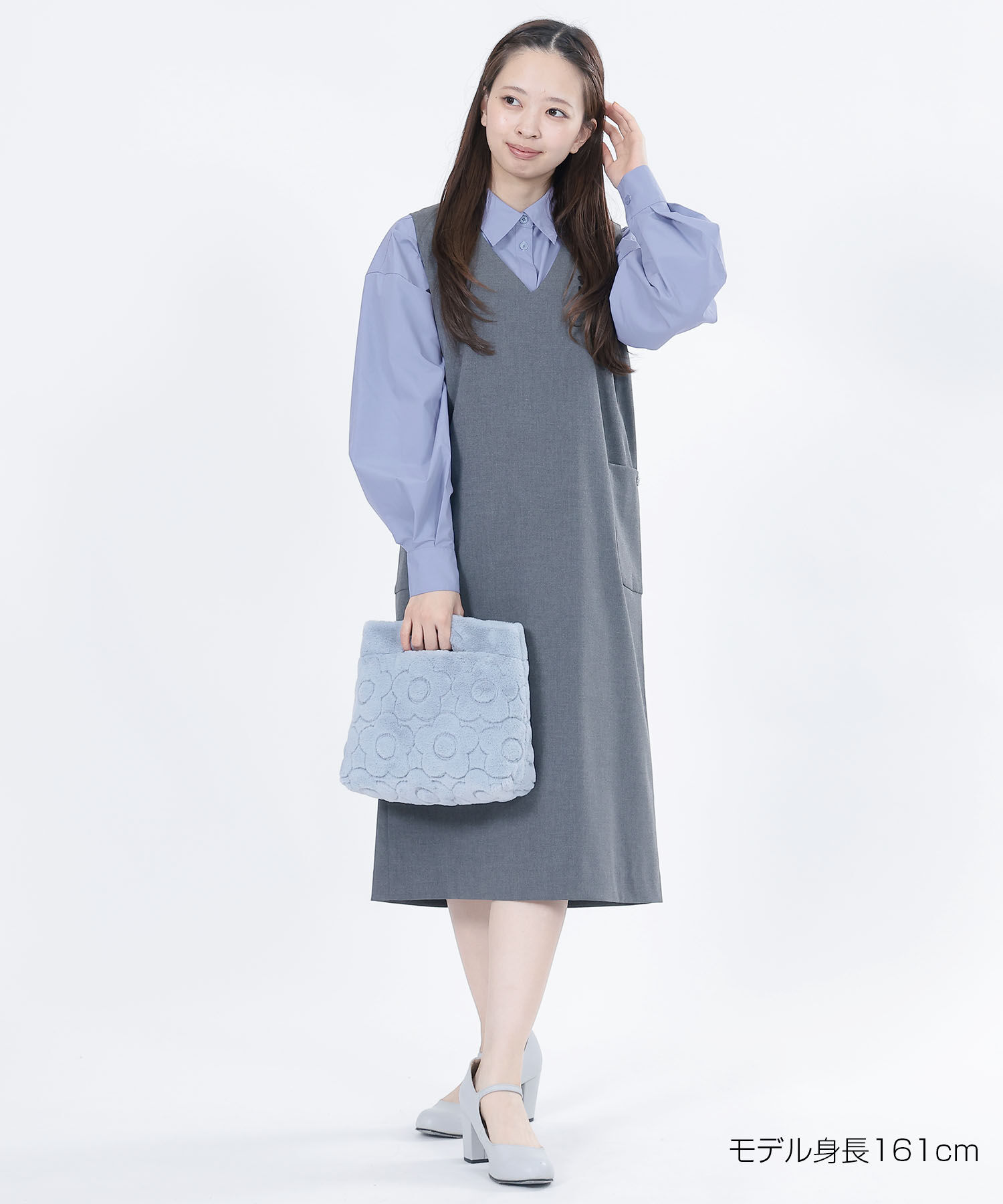 MARY QUANT「バックロゴシャツ ブラウス」|カーディガン|